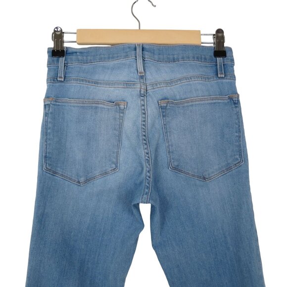 FRAME DENIM Women's Light Wash Le High Skinny Ankle Jeans Raw Hem 26 - Picture 7 of 11